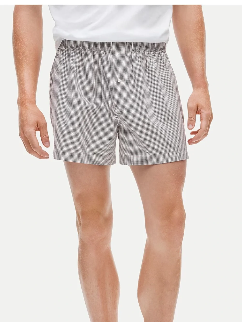 J. Crew Men's Woven Boxer Shorts 3-Pack — candy canes and Santa dogs